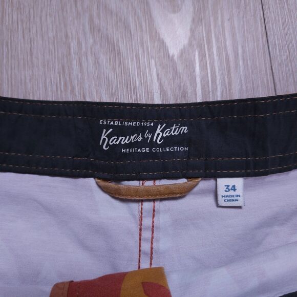 Kanvas By Katin Board Shorts Mens 34 Floral Heritage Collection Kehi Swim Trunks - Picture 3 of 11